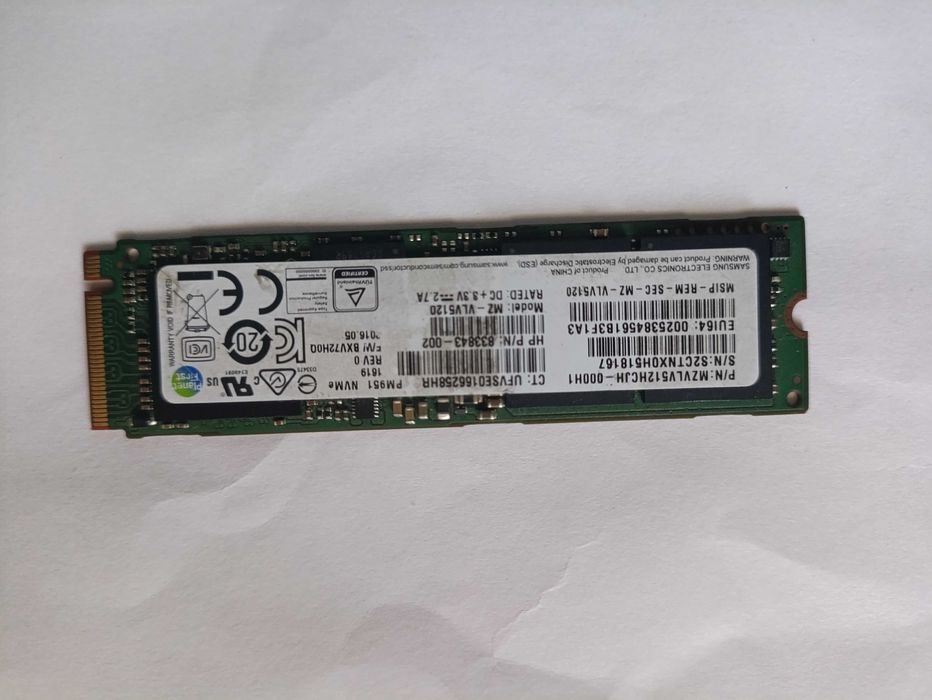 Продам SSD 512GB M2 Samsung