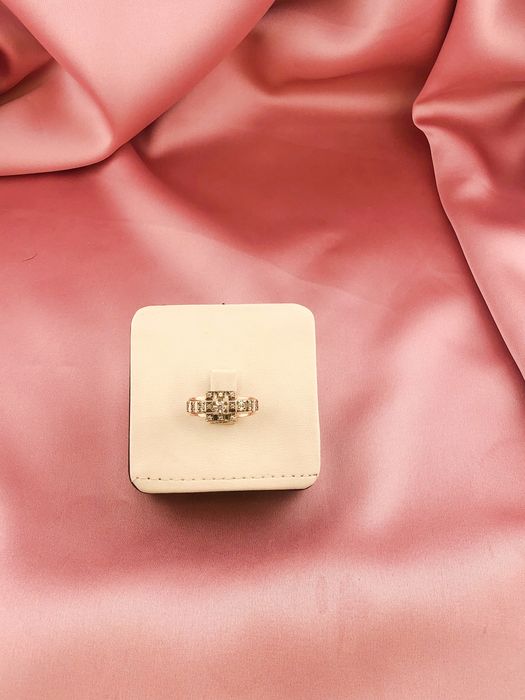 Кольцо золотое с Фианитом 18р 585 14K вес 3,3 гр | т8018