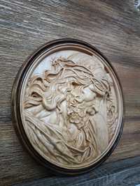 Sculptura Iisus, lemn de cires