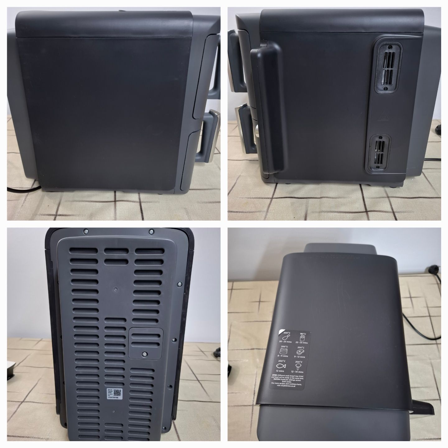 Двоен фрайър, фритюрник с горещ въздух Ninja SL400EU, 2470W, 9.5 л