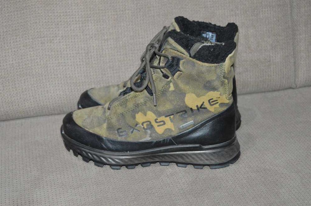 Ghete piele copii ECCO Exostrike 34 Gore-tex imblanite