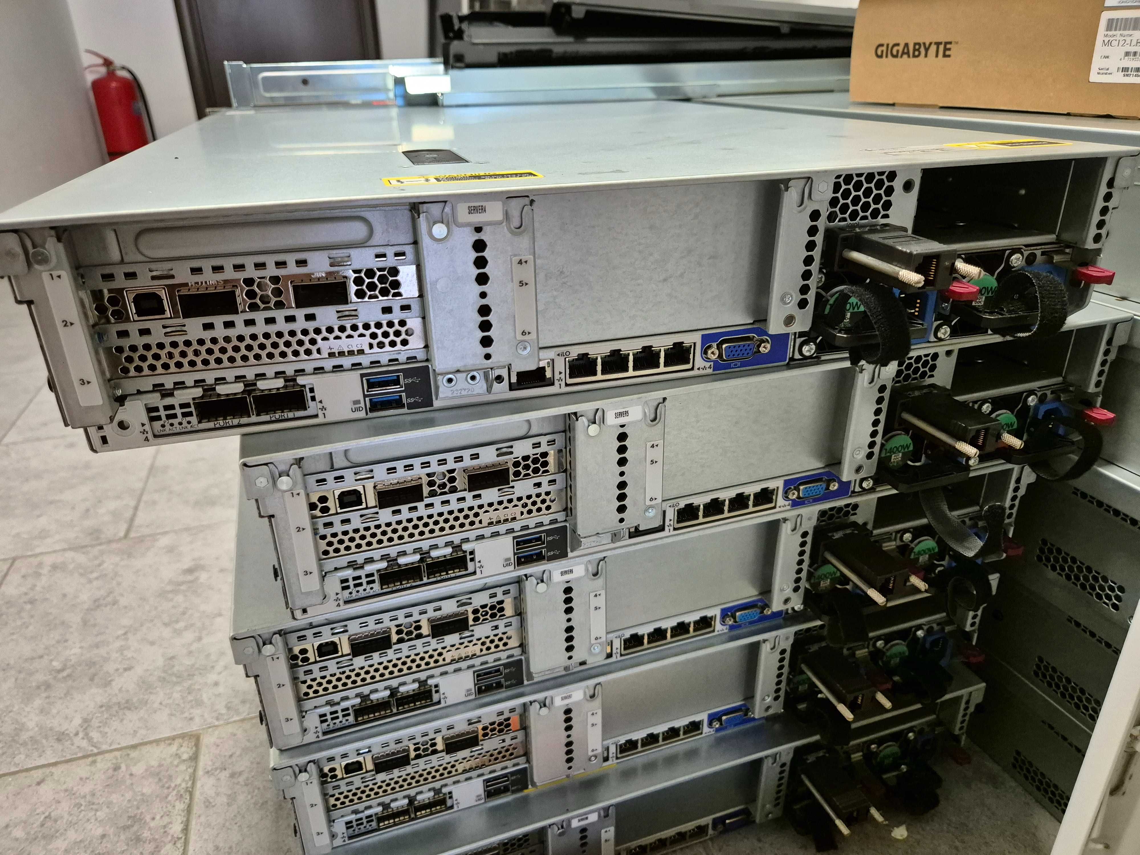 HP DL380 G9 Gen9 сървър E5-2673 v3, 64GB RAM, релси, опция caddy