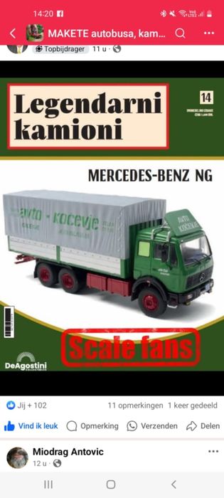 Macheta Mercedes NG 1:43