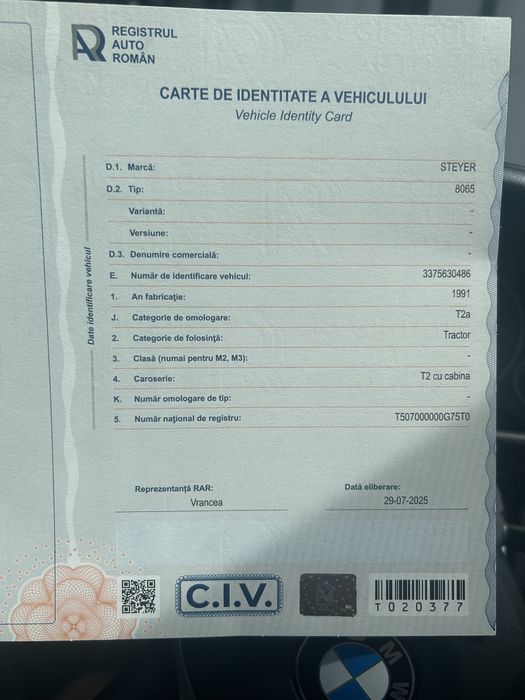 Tractor Steyr 8065 viticol 4x4