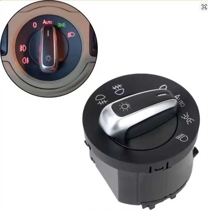 ключ за фарове хром Golf 5 6 Passat b5 b7 auto