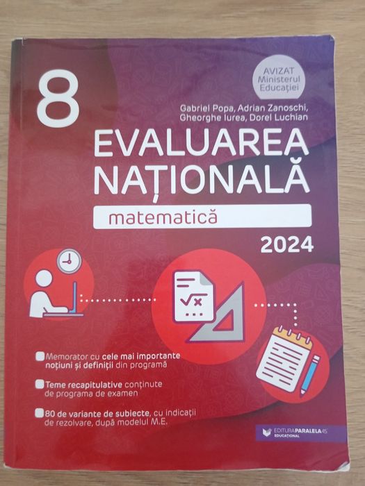 Culegere Matematica de Evaluare Nationala (Clasa a 8 a) 2024