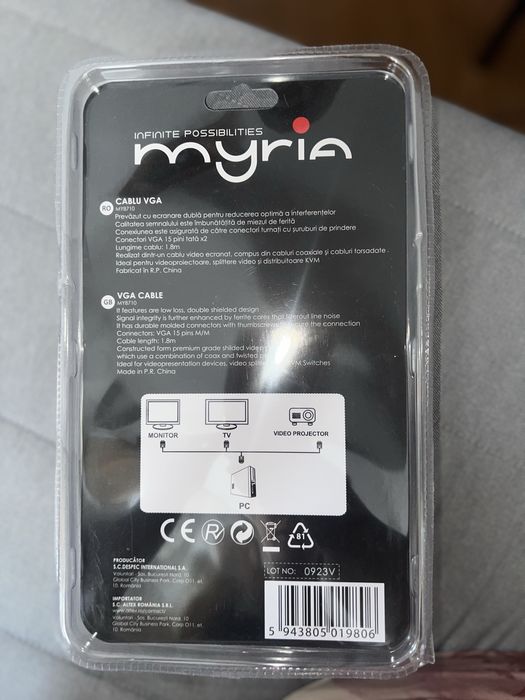 Cablu VGA Myria 1.8 m