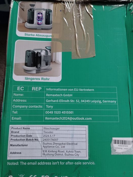 Aspirator multifunctional cu spalare Injectie-Extractie,11 Kpa si 450W