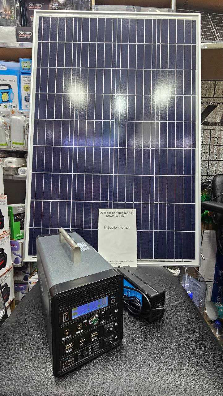 Солнечный повербанк 500Вт с аккумулятором | Powerbank 500W