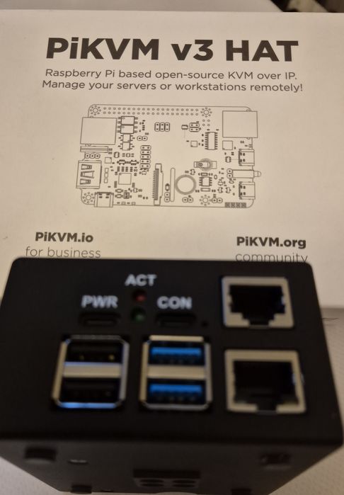 PiKVM V3  Pre ansamblat cu Raspberry Pi 4 cu 8Gb ram inclus in device