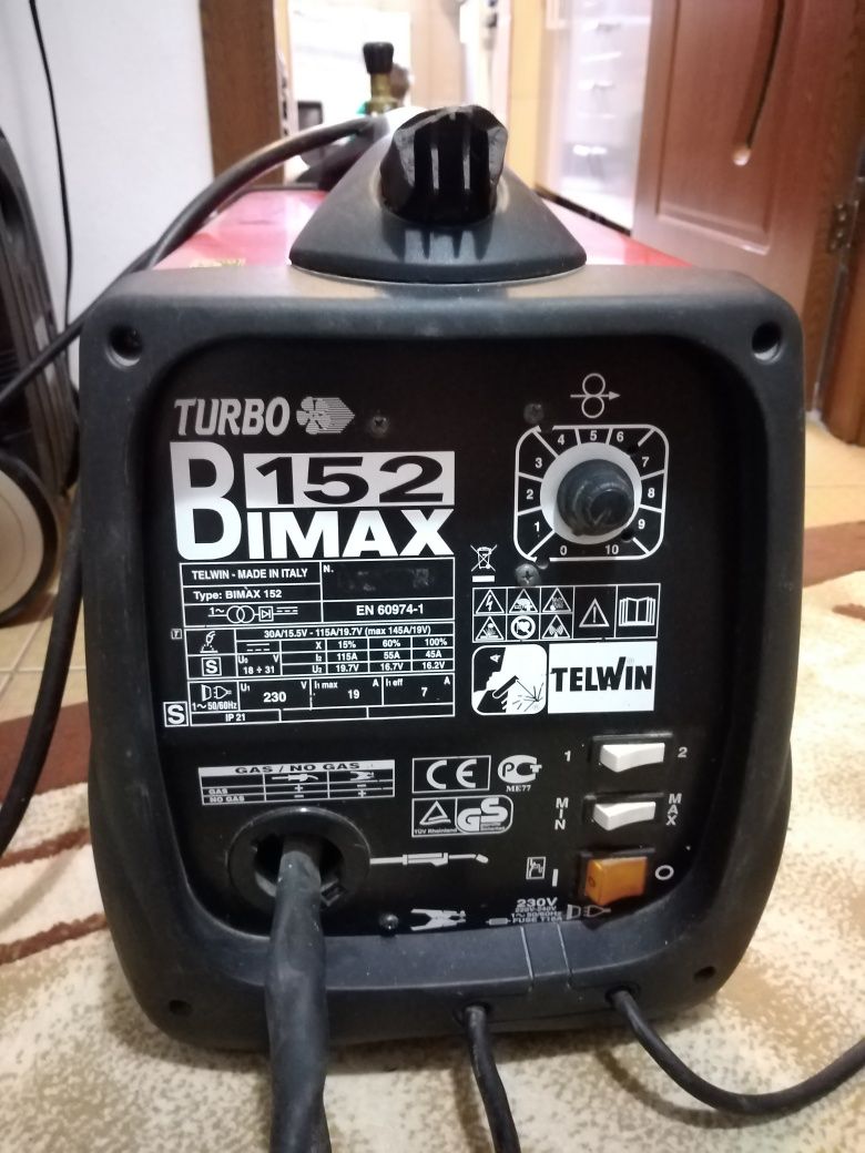 Vând aparat de sudura Mig Mag marca Telwin 152 Bimax