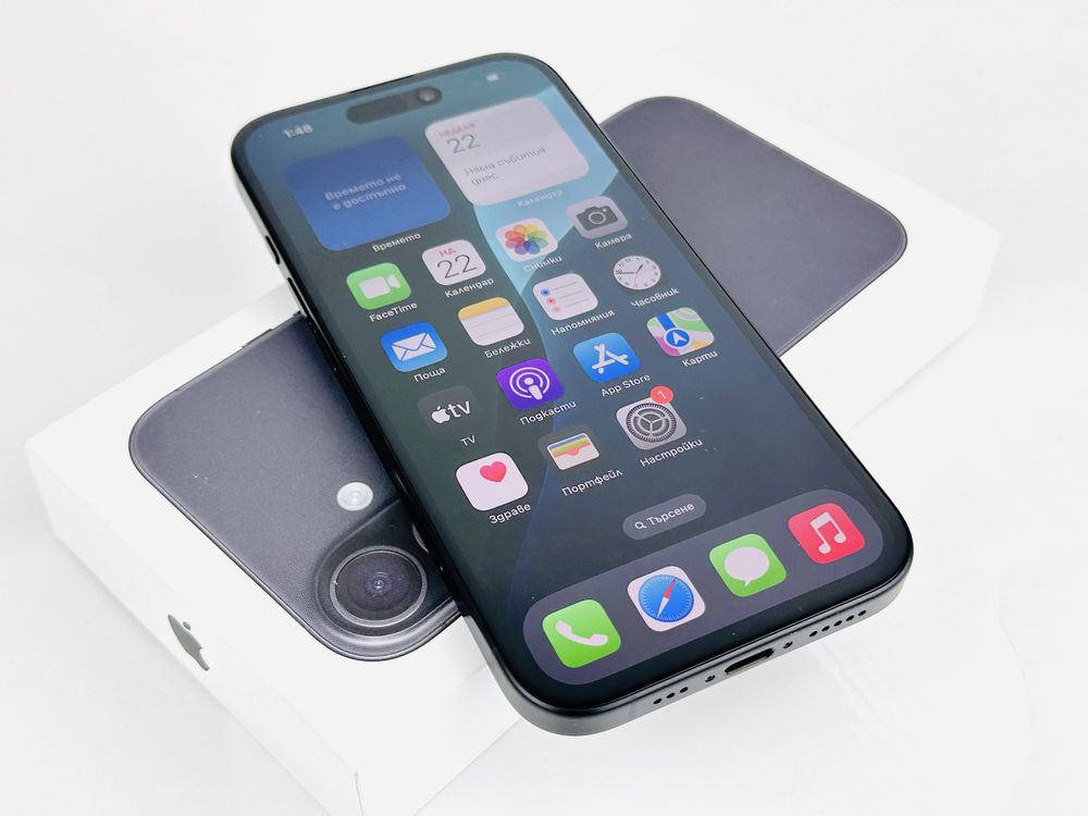 НОВ! Apple iPhone 16 Plus 128GB Black Гаранция!