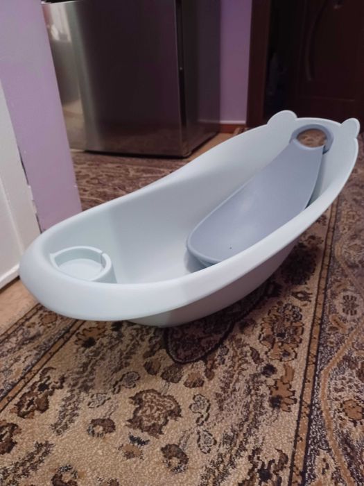 Cadita bebelus cu suport ergonomic detasabil