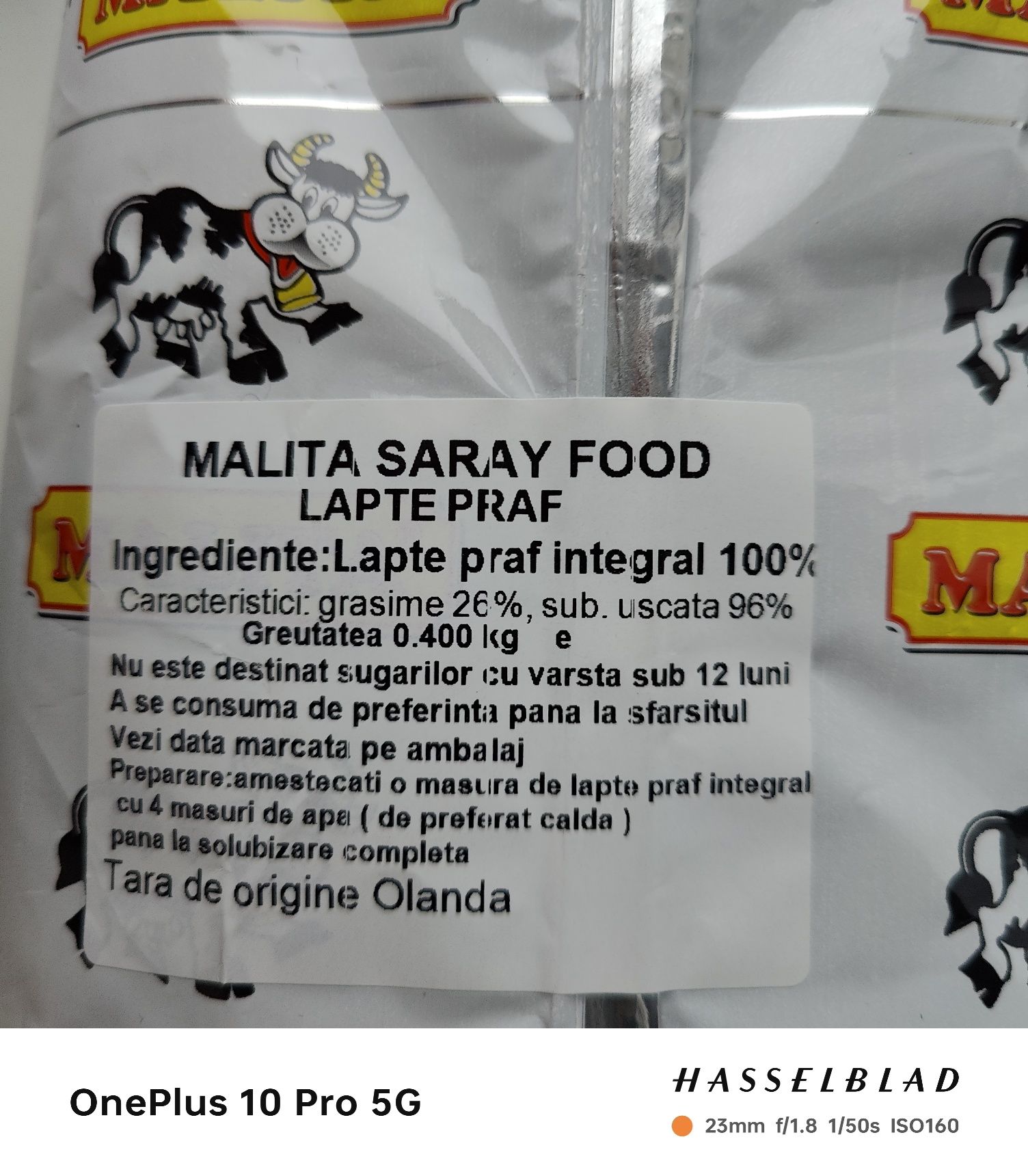 Vand 6 pungi(2,4kg total)lapte praf Malita