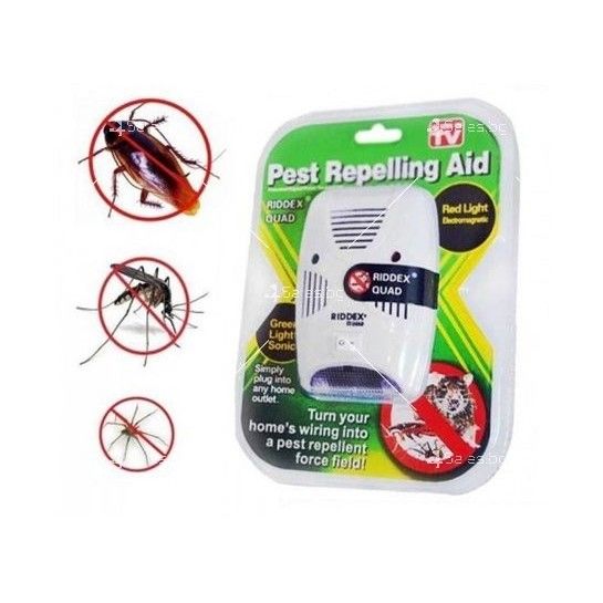 НОВ Riddex QUAD уред против насекоми хлебарки гризачи мишки комари