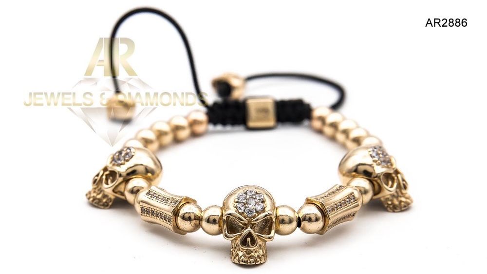 Bratara Aur ARJEWELS Skull Collection model NOU (AR2886)