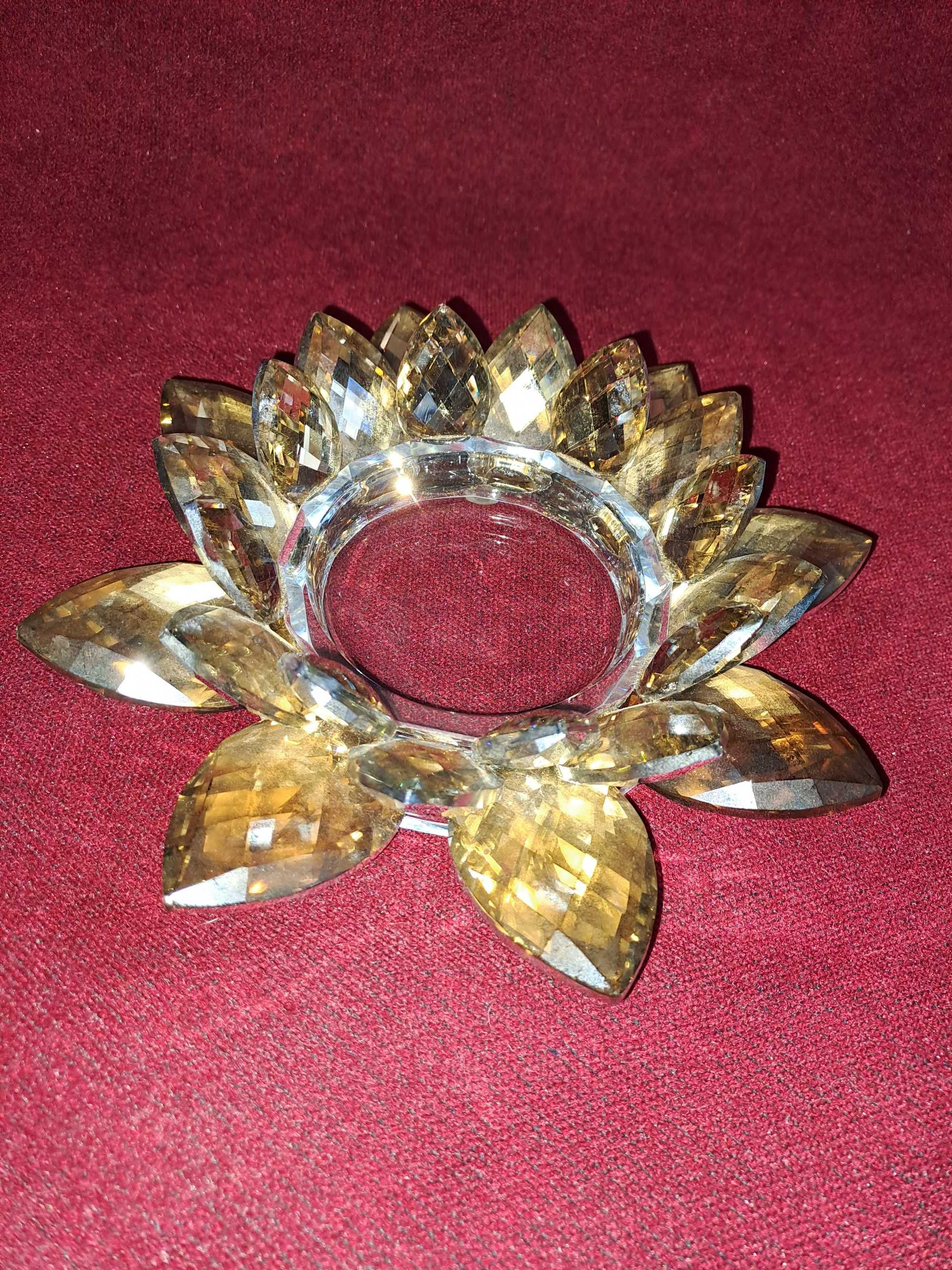 floare de lotus cristal feng shui 21 cm