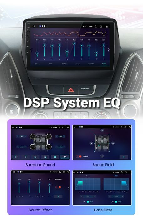 Navigatie Android dedicat Hyundai Tucson 2 iX35(2009-2015)