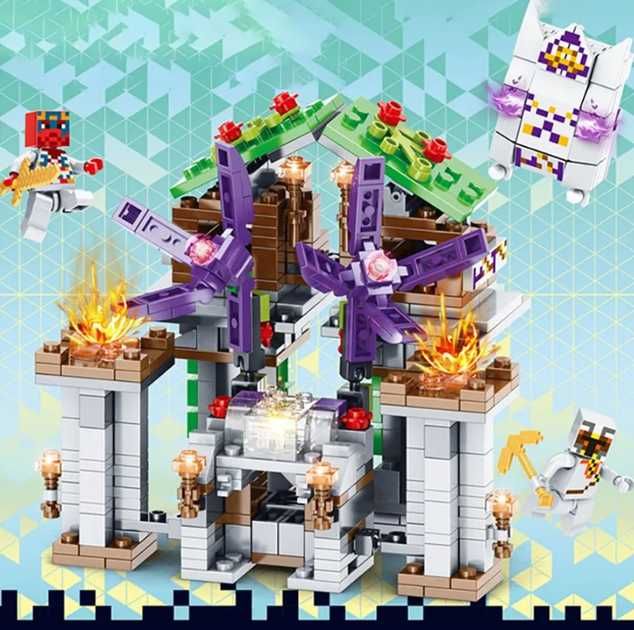 Конструктор Майнкрафт LED светлина Minecraft конструктори