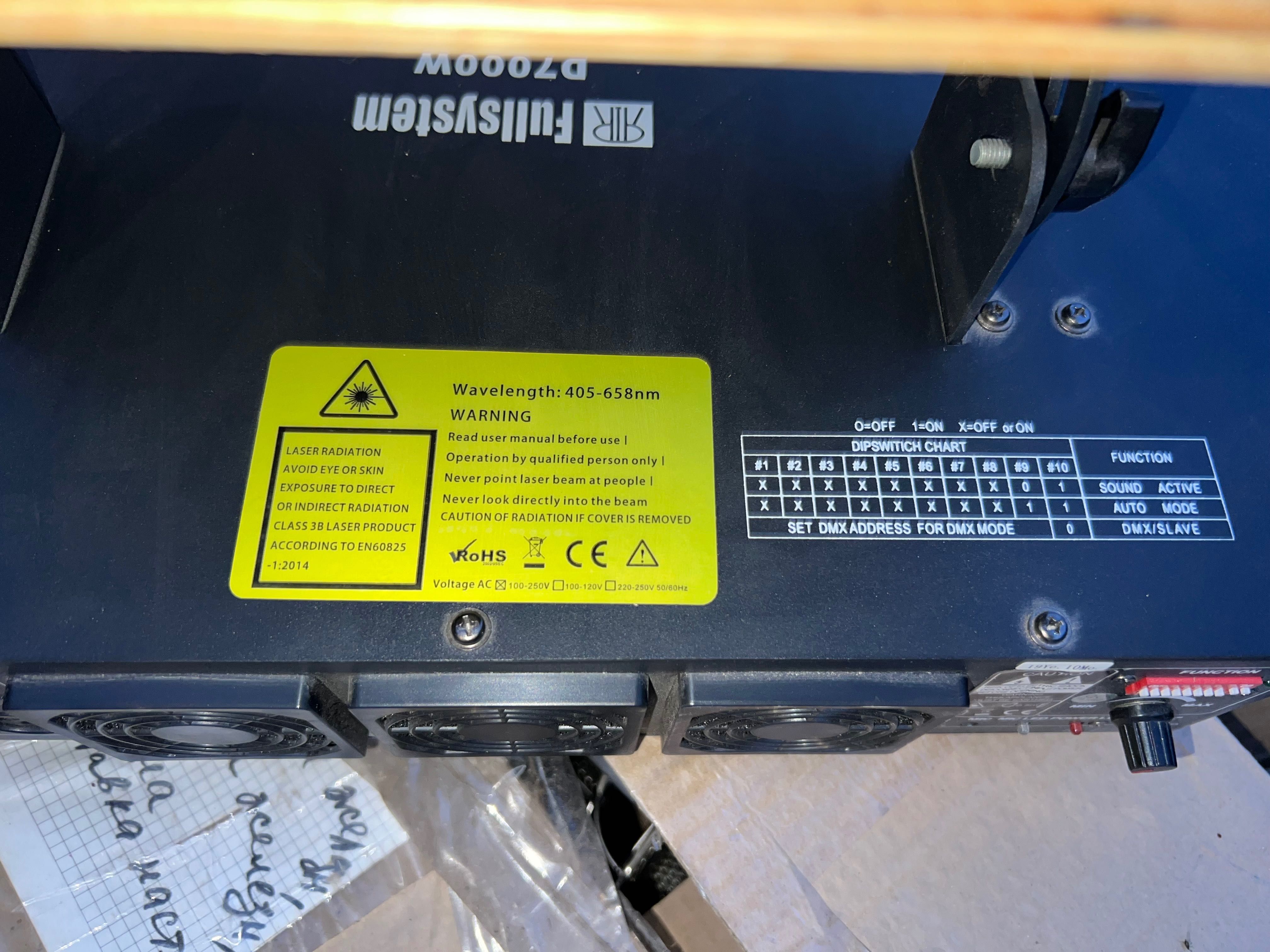 Многолучевой лазер rgbw d900w