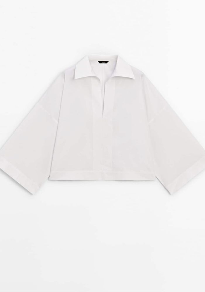 Camasa din poplin Massimo Dutti