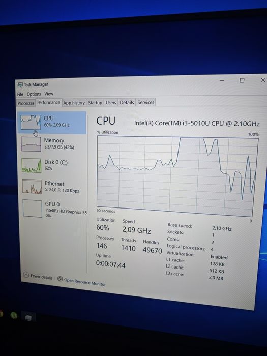 Intel NUC i3 gen 5 SSD Wi-fi Bluetooth 8GB RAM