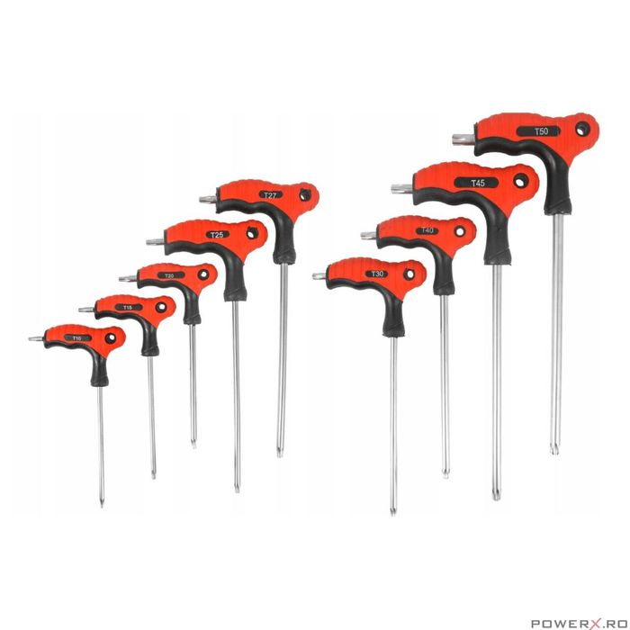 Set 9 surubelnite tip Torx T10-T50, 100-195 mm, Verke