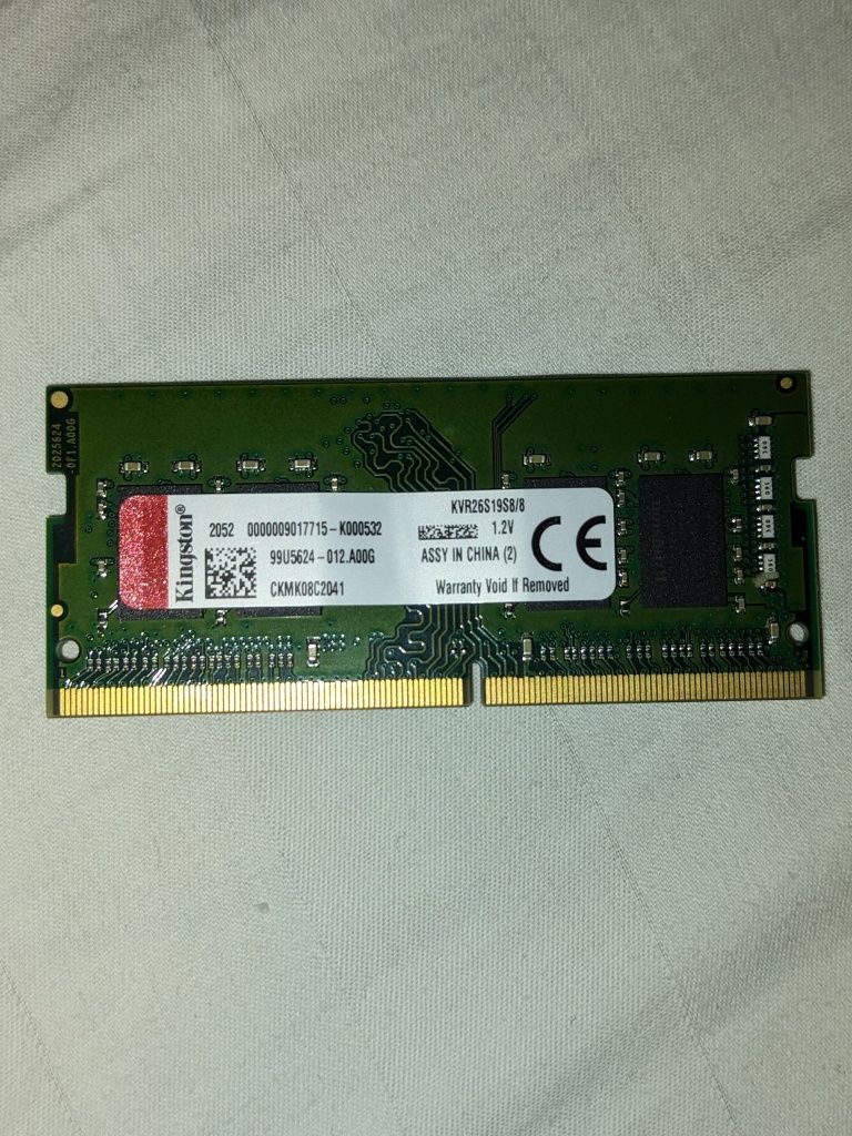 Оперативная память ОЗУ для ноутбука 8GB DDR4  SO-DIMM Kingston 2666