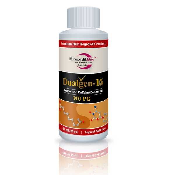 Minoxidil Dualgen 15%, fara PG, Tratament Pentru Scalp, 2 Bucati