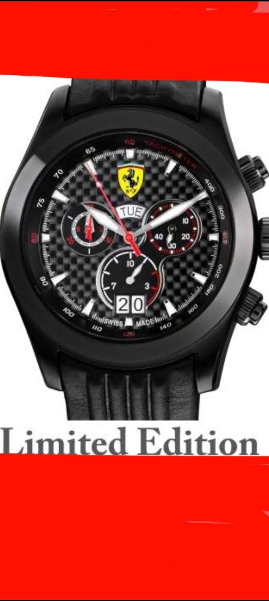 Ceas Scuderia Ferrari Carbon cronograf Ocazie!