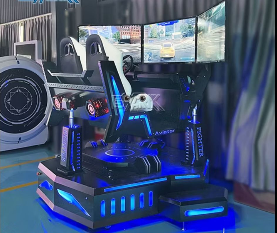 Състезателен VR Симулатор от ново поколение с 3монитора с Playstation