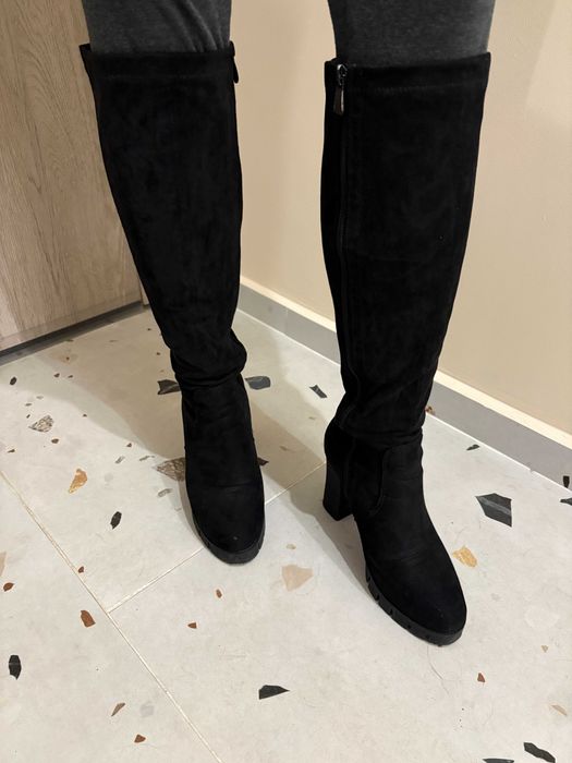 Дамски велурени ботуши, 39 номер