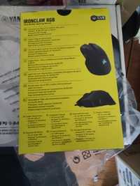 Mouse Gaming Corsair Ironclaw RGB, senzor optic 18000 DPI, negru