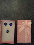 Set Swarovski cercei si pandantiv argint nou in cutie