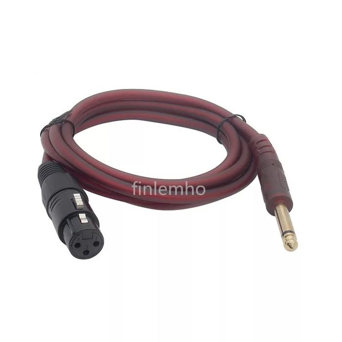 Аудио кабель JACK 6.3 на XLR мама. Качественный! Алматы.