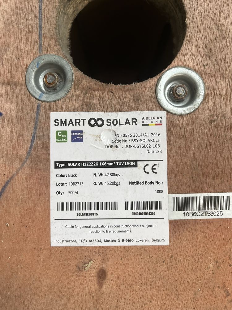 Cablu curent 1x6mm Smart solar