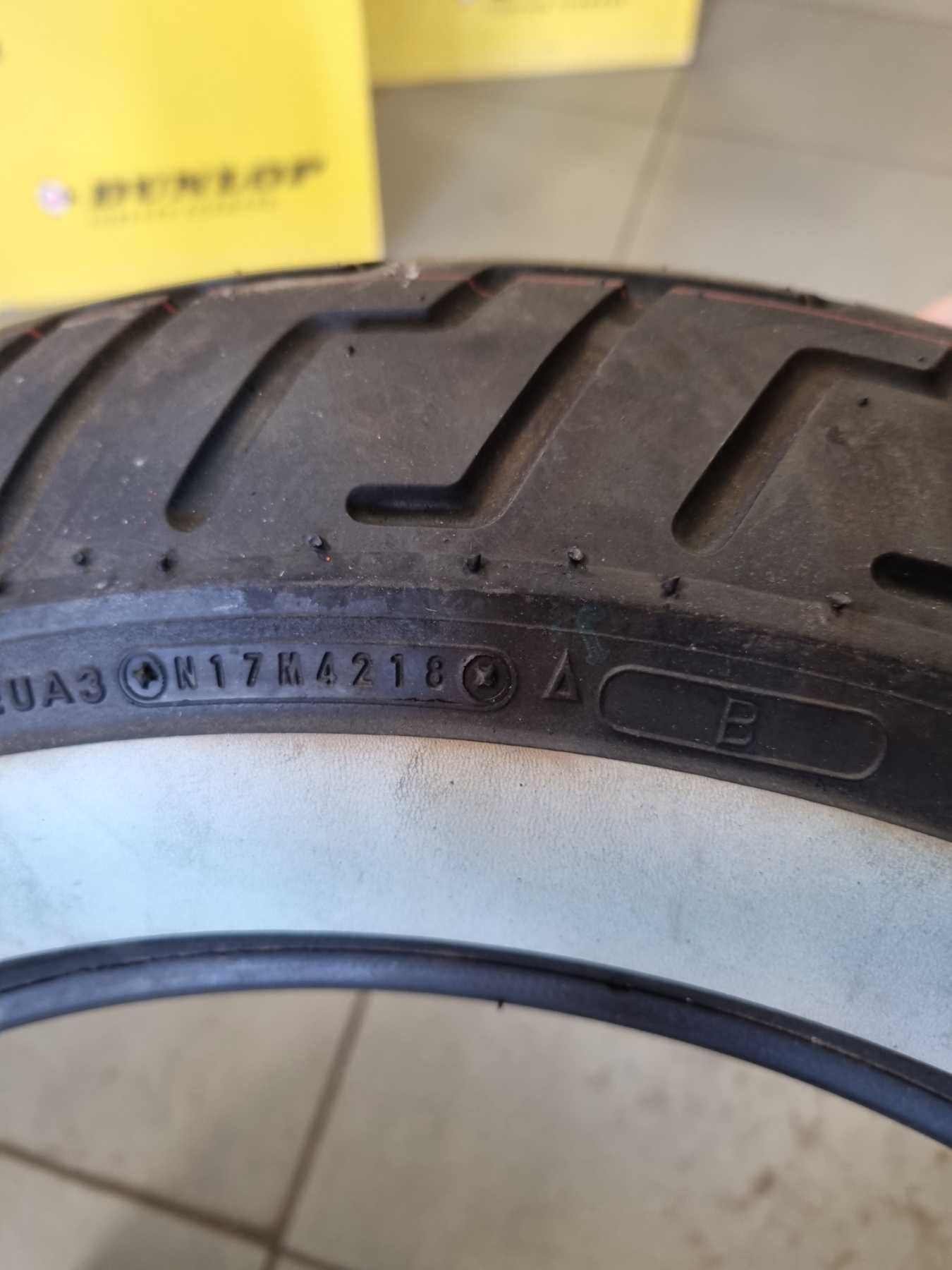 150/80-16 Dunlop D404 с бял кант 1 бр. нова гума за мотоциклет