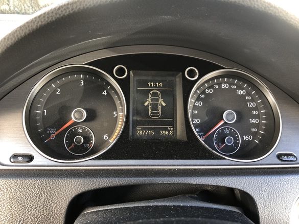 Километраж в мили VW Passat 7 cc