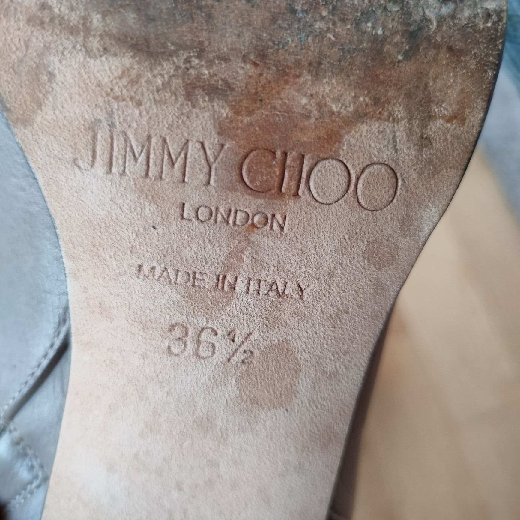 Оригинални JIMMY CHOO, номер 36,5, кожени боти/обувки, сиви