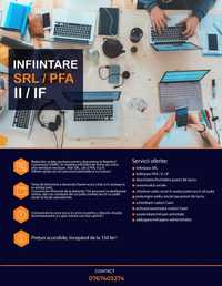 Infiintare societate de tip SRL / PFA / II / IF