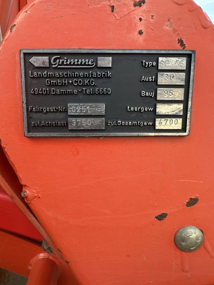 Grimme SE 75-30 combina de recoltat cartofi
