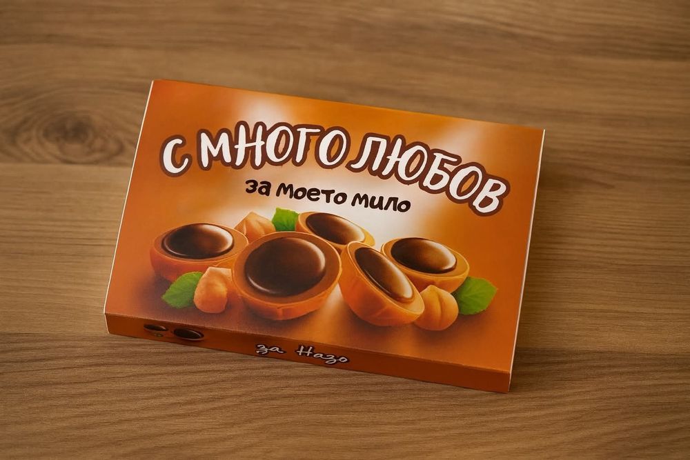 Персонализирана кутия с бонбони - Toffife