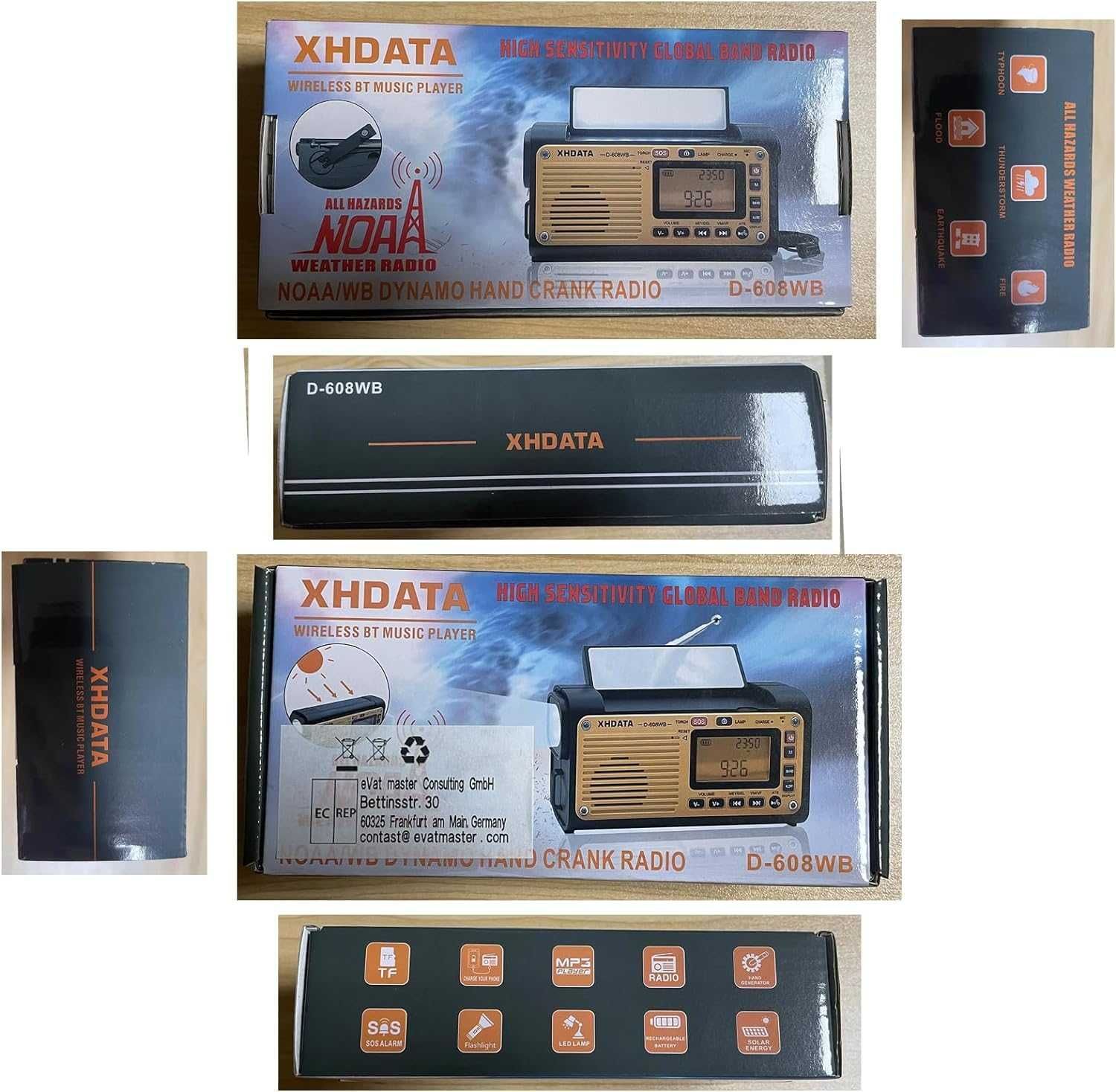 XHDATA D608WB World Band радиоприемник