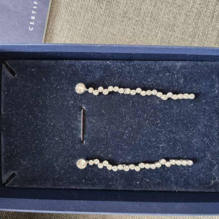 Висящи Обеци с камъни Swarovski