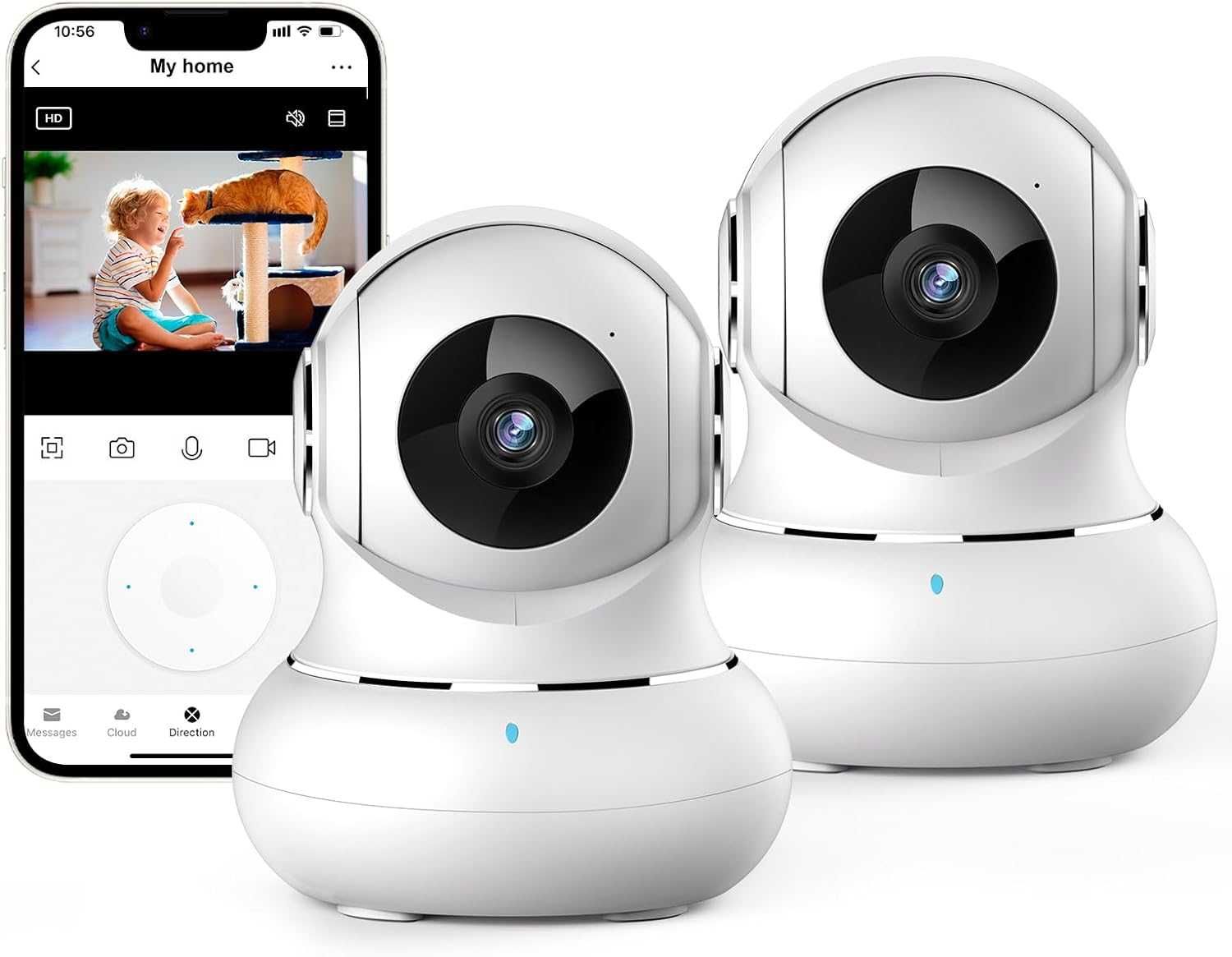 LItokam Wifi въртящи се камери- 2 бр. 2K