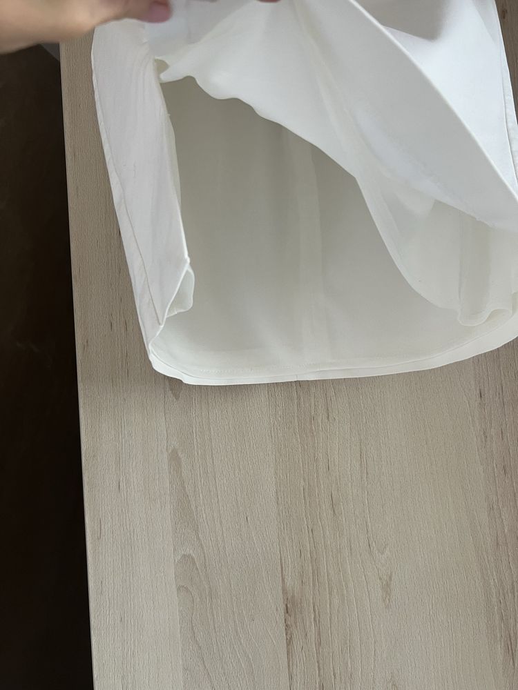 Бяла еластична пола Zara