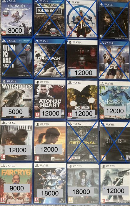 Игры для PS4 PS5 по доступной цене