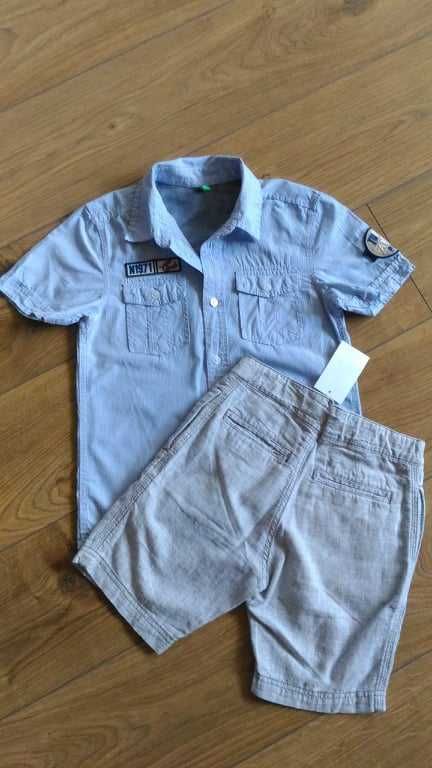 Детски къси панталонки и ризка H&M, BENETTON, Okaidi