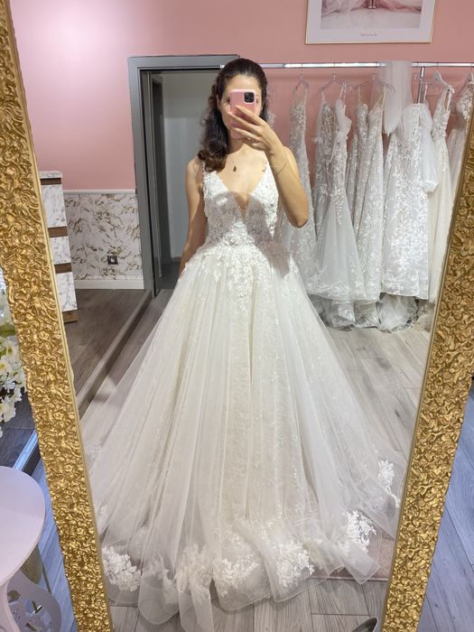 Булчинска рокля принцеса разпродажба