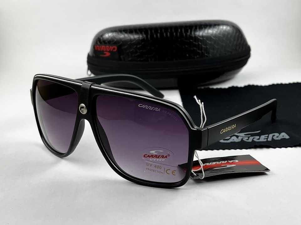 Мъжки Слънчеви Очила Carrera Sunglasees Черни Каррера Aviator UV400